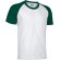 Camiseta bicolor CAIMAN Valento Blanco/verde botella