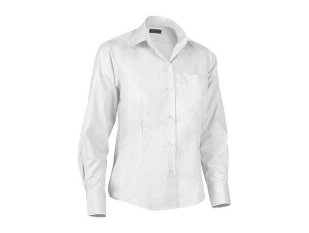 Camisa manga larga de mujer de vestir Valento blanca