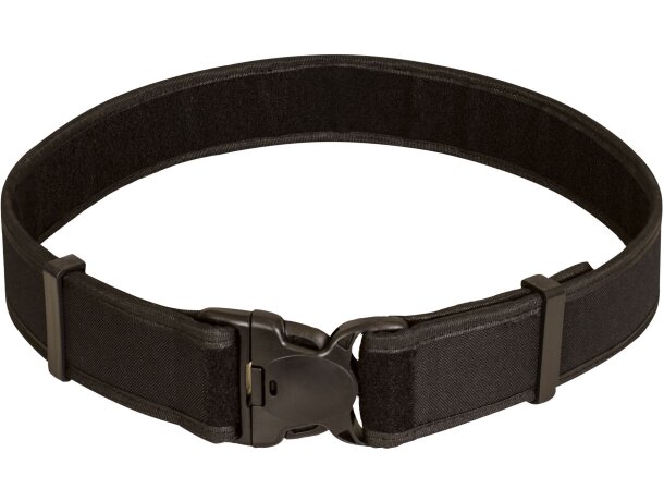 Cinturón táctico Gregory negro con hebilla triple cierre detalle 1