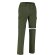 Pantalón de trabajo cintura elástica espalda hombre Verde militar
