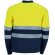 Polo alta visibilidad manga larga Albury con bandas reflectantes detalle 4