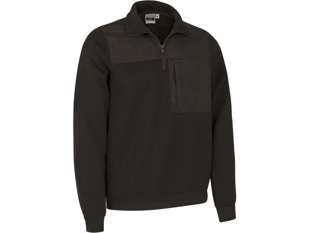 Jersey Randy azul marino con refuerzos y cremallera funcional detalle 5