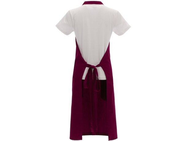 Delantal Parmentier sarga mezcla con peto y bolsillos funcionales detalle 4