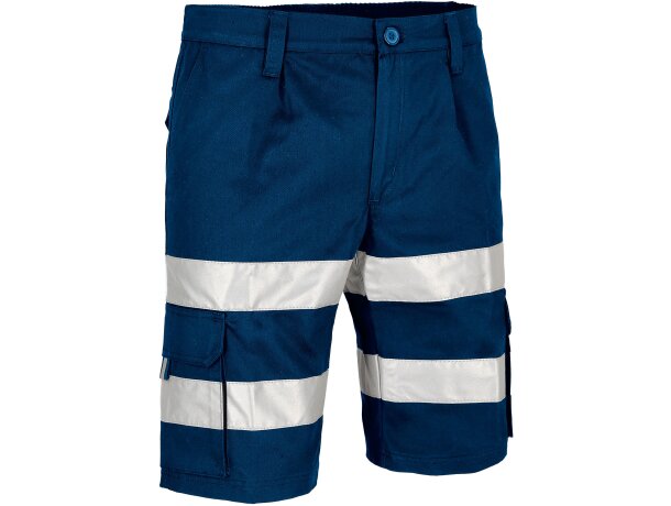 Bermuda de trabajo Notar con visibilidad realzada azul marino detalle 1
