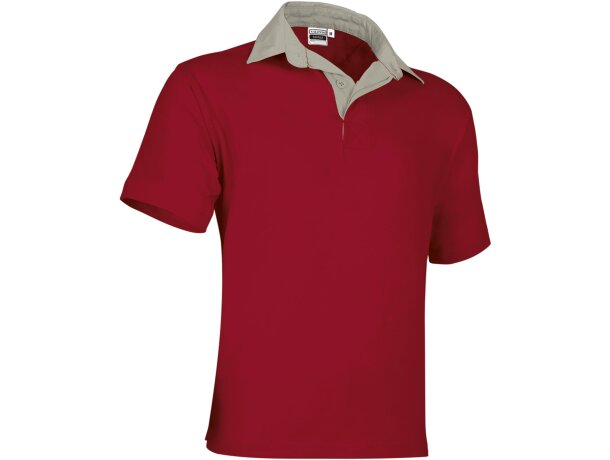 Polo serigrafiado Tackle rugby algodón 220 g/m² bicolor adulto detalle 5