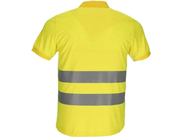 Polo alta visibilidad manga corta Lexington con cintas reflectantes detalle 4