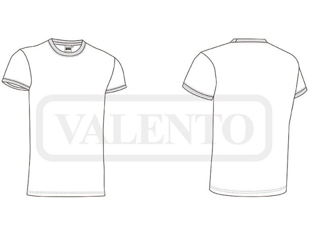 Camiseta de hombre confortables de algodón 160 g/m2 detalle 1