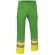 Pantalón multibosillos de sarga con reflectantes Valento verde manzana/amarillo