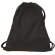 Mochila saco con cuerdas con bolsillo interior Valento personalizada negra