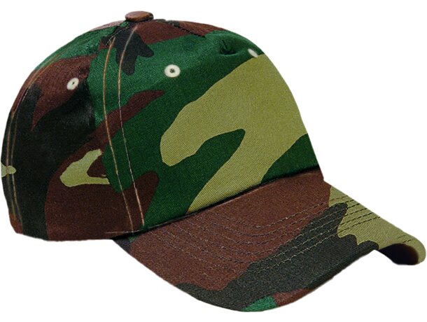 Gorra Kalahari camuflaje pixelado con ventilación para aventura detalle 1