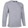 Sudadera de felpa con cuello redondo Valento gris