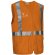 Chaleco ligero alta visibilidad Bridge con cintas reflectantes Naranja flúor