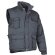 Chaqueta convertible con relleno acolchado y cuello alto Valento gris personalizado