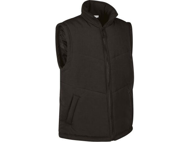 Chaleco trabajo Portland acolchado azul marino microfibra detalle 1