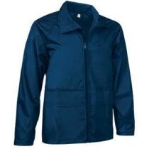 Chaqueta unisex con capucha de cuello alto Valento azul personalizada