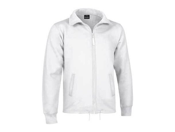 Sudadera Felpa Cremallera larga Valento blanca barata