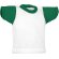 Camisetas niños de poliéster 140 g/m2 Minicamiseta Blanco/verde manzana