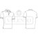 Polos de manga corta impresas unisex poliéster 220 g/m2 Hamburgo detalle 1