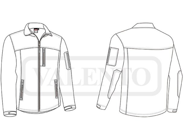 Chaqueta softshell Athabasca tres capas cortavientos detalle 1
