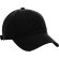 Gorra Caribbean de sarga con panel frontal liso para sublimación Negro