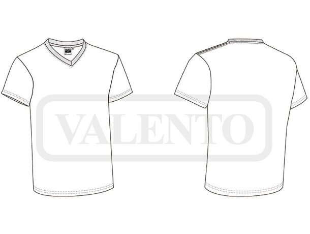 Camiseta cuello de pico Sun Valento detalle 1
