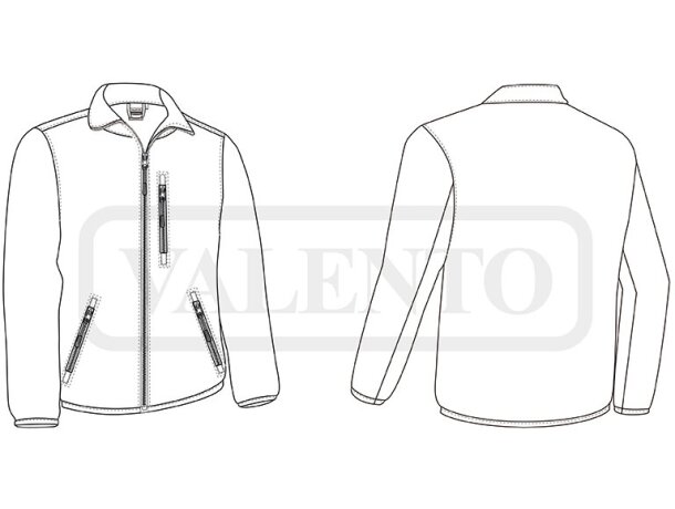 Chaqueta polar Waterford de doble capa con cuello alto detalle 1