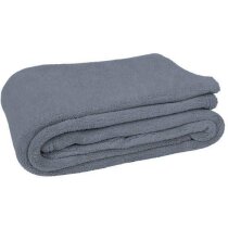 Manta tejido suave Valento personalizada gris