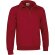 Sudadera media cremallera WOOD Valento Rojo loto