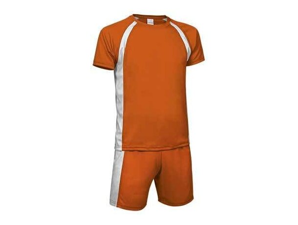 conjunto de fútbol camiseta mas pantalón colores surtidos Valento naranja