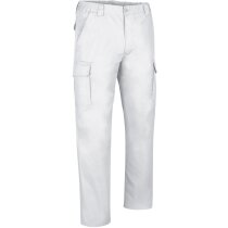 Pantalón Force multibolsillos sarga algodón azul