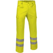 Pantalón Train amarillo fluor bandas reflectantes