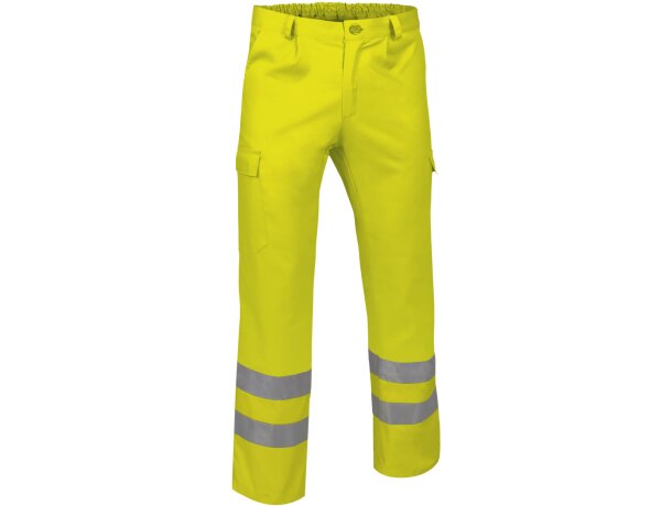 Pantalón Train alta visibilidad amarillo fluor certificado EN detalle 5