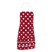 Delantal publicitario Flamenco con volantes topos