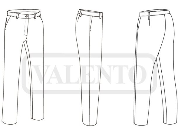 Pantalón laboral Diana mujer con sarga bi-elástica repelente detalle 2