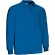 Polo técnico manga larga Buin de poliéster con efecto térmico Azul royal