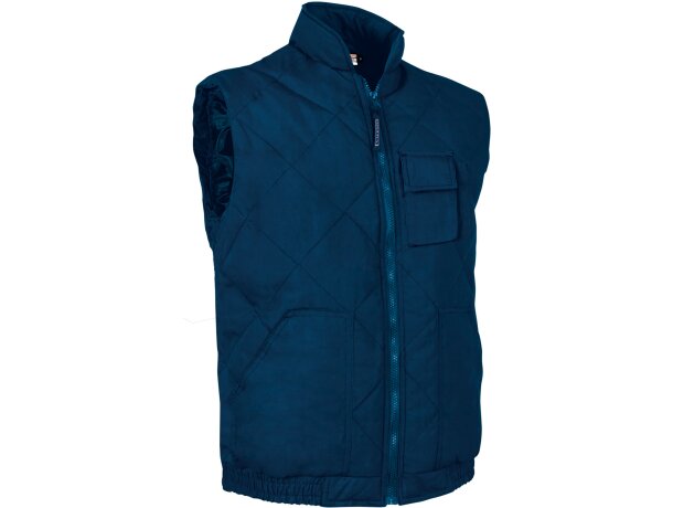 Chaleco acolchado Worker azul marino con bolsillos múltiples detalle 5