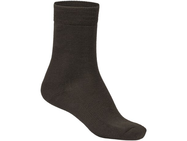 Calcetín térmico Carabu con refuerzos y rizo interior negro detalle 1