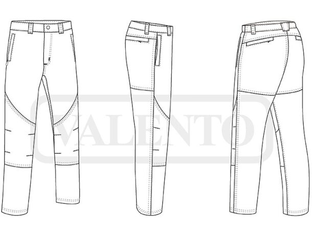 Pantalón trekking Jasper bi-elástico con acabado hidrorrepelente detalle 1