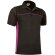 Polo Thunder Combinado Valento Negro/rosa magenta