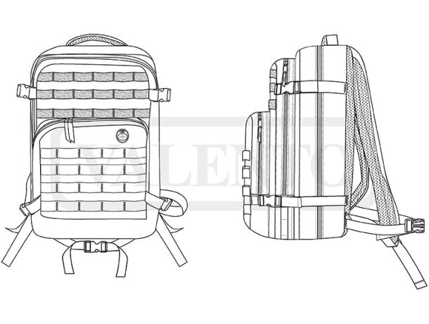 Mochila Seal impermeable con tejido Rip-Stop de 24 litros detalle 1