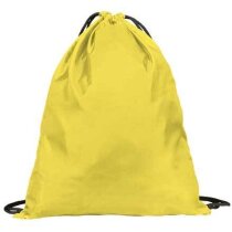 Mochila con cierre de cordón cosido Valento amarilla Mochila con cierre de cordón cosido Valento amarilla
