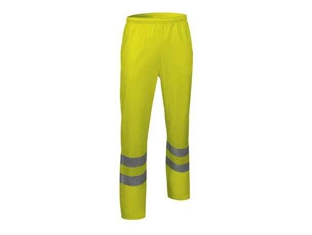 Pantalón cómodo de poliester con reflectantes Valento amarillo alta visibilidad personalizado