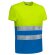 Camiseta alta visibilidad Demolition manga corta bicolor Amarillo fluor/azul royal