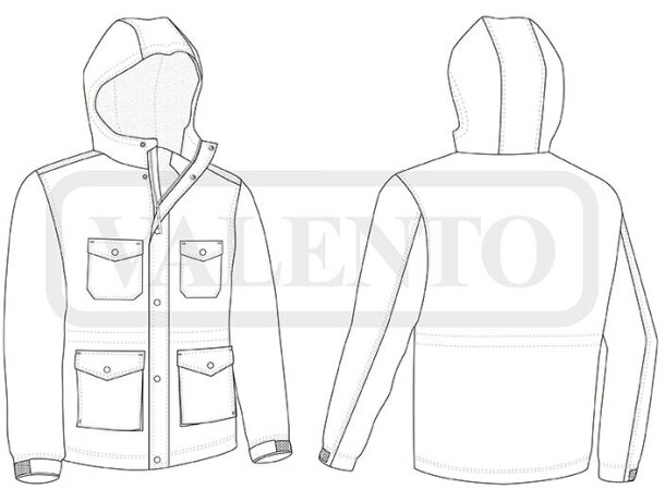 Parka Westport impermeable con polar interior antipilling detalle 1