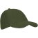 Gorra Minneapolis de algodón sarga con ajuste velcro Verde militar
