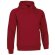 Sudadera de felpa con capucha Valento roja grabada
