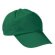 Gorra de niño y adulto en algodón con 5 paneles Valento verde kelly