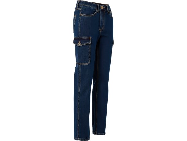 Pantalón vaquero Cleveland multibolsillos denim prelavado detalle 1