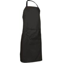 delantal con bolsillo en poliester Valento barato negro delantal con bolsillo en poliester Valento barato negro