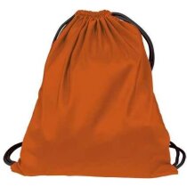 Mochila saco con cuerdas con bolsillo interior Valento naranja personalizada